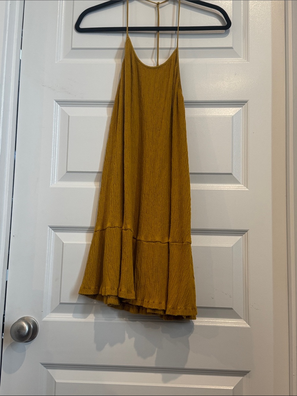 Casual Flowy Mustard Dress